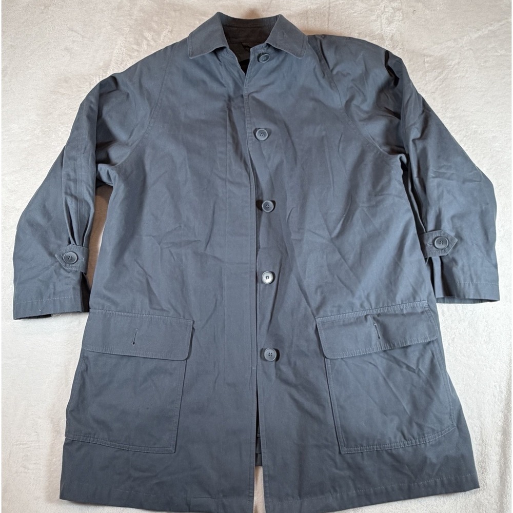 London Fog Women's Size 10 Blue Vintage Limited Edition Trench Coat